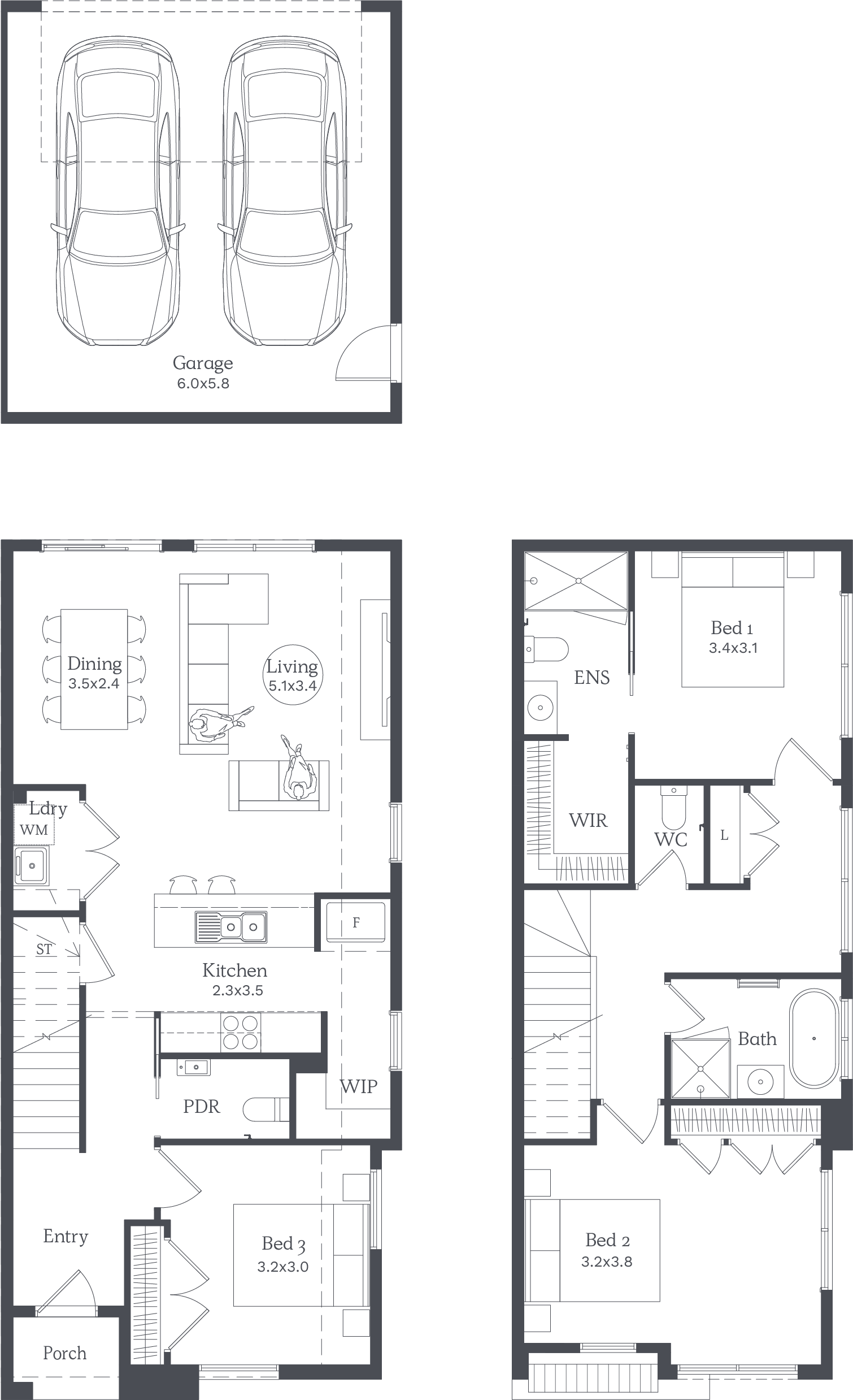4 bed Floor Plan