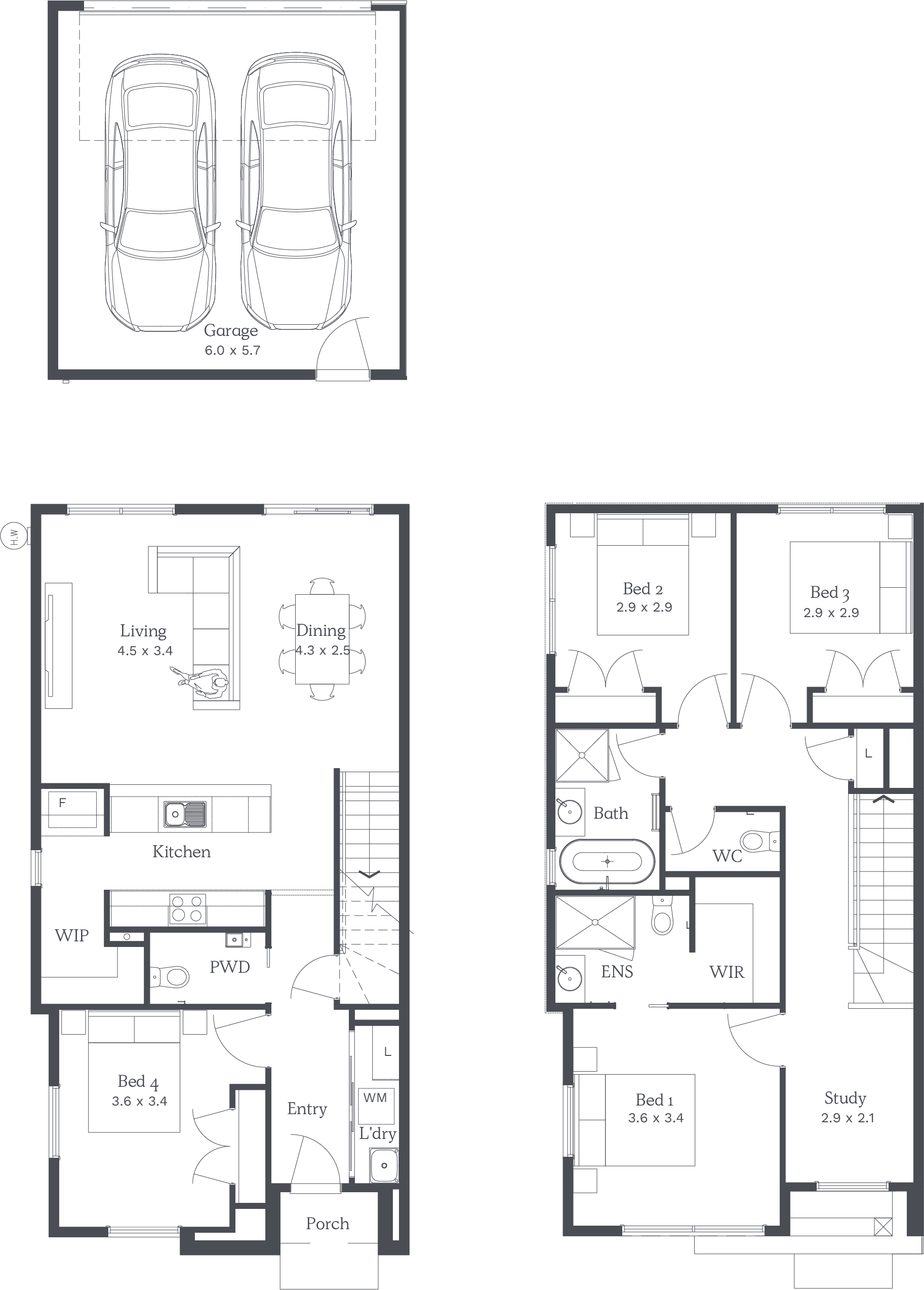 4 Bed Floor Plan