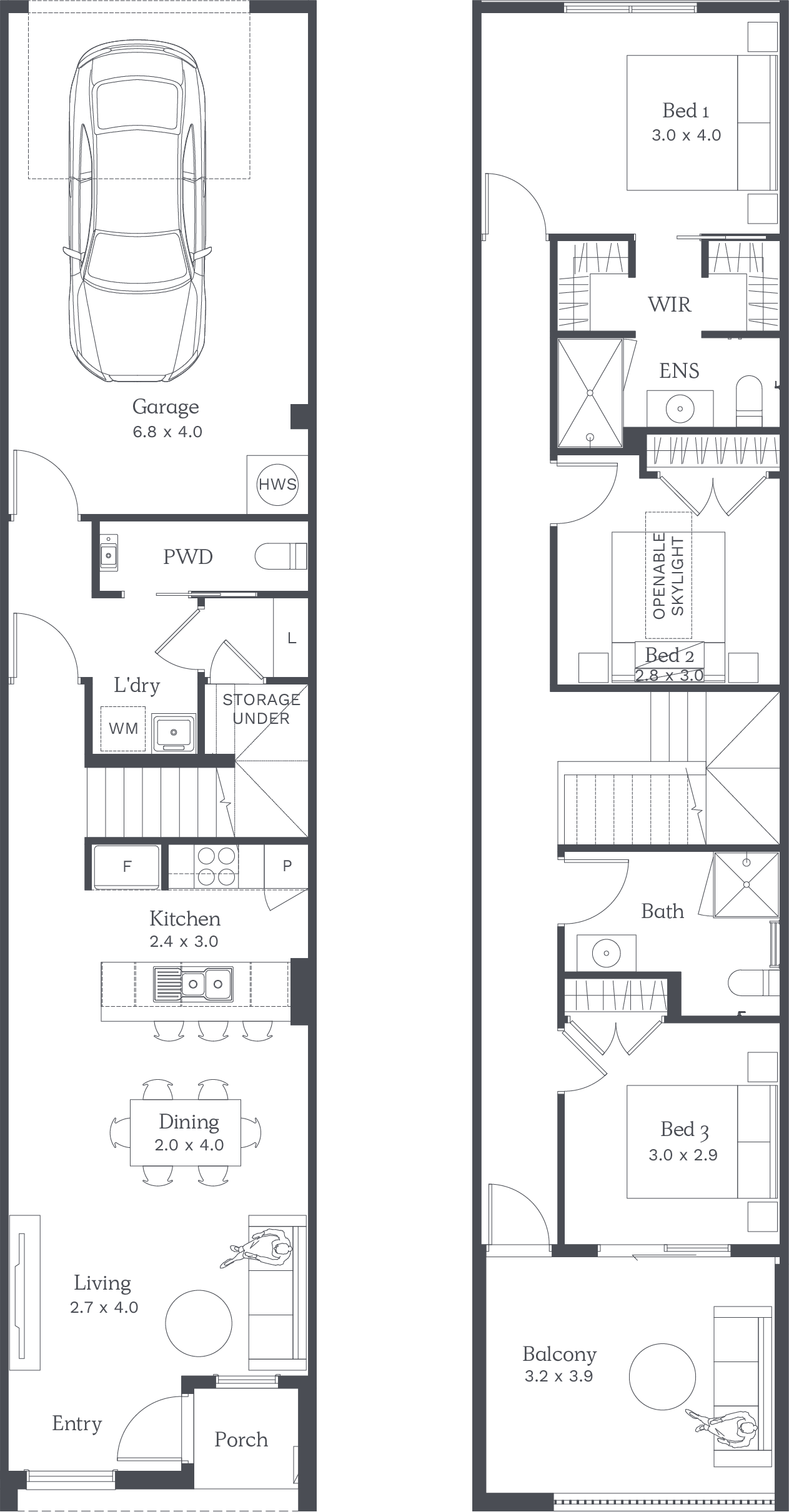 3 bed Floor Plan