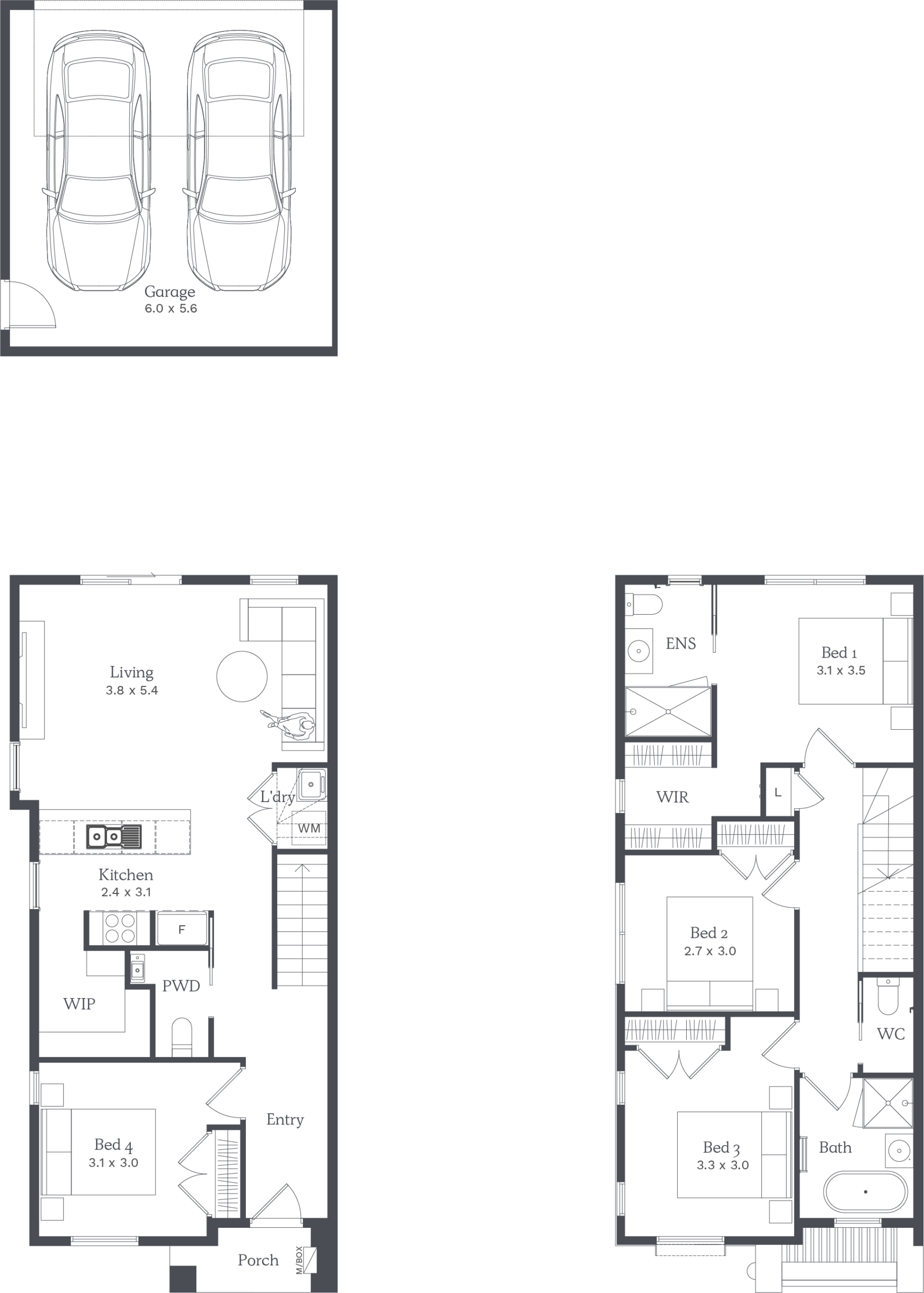 4 Bed Floor Plan