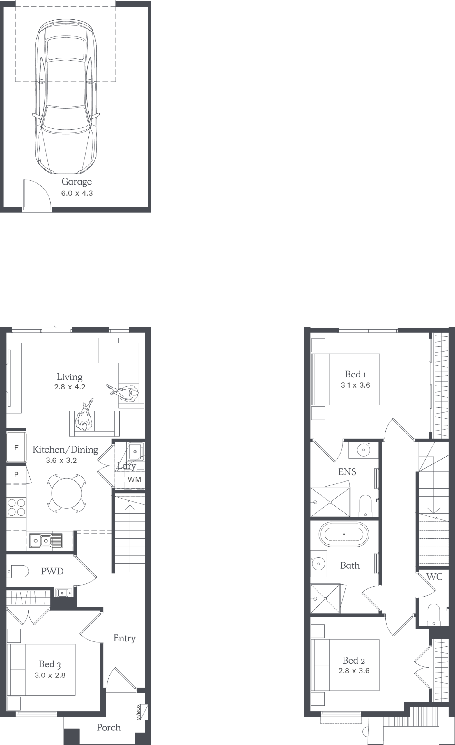 3 Bed Floor Plan