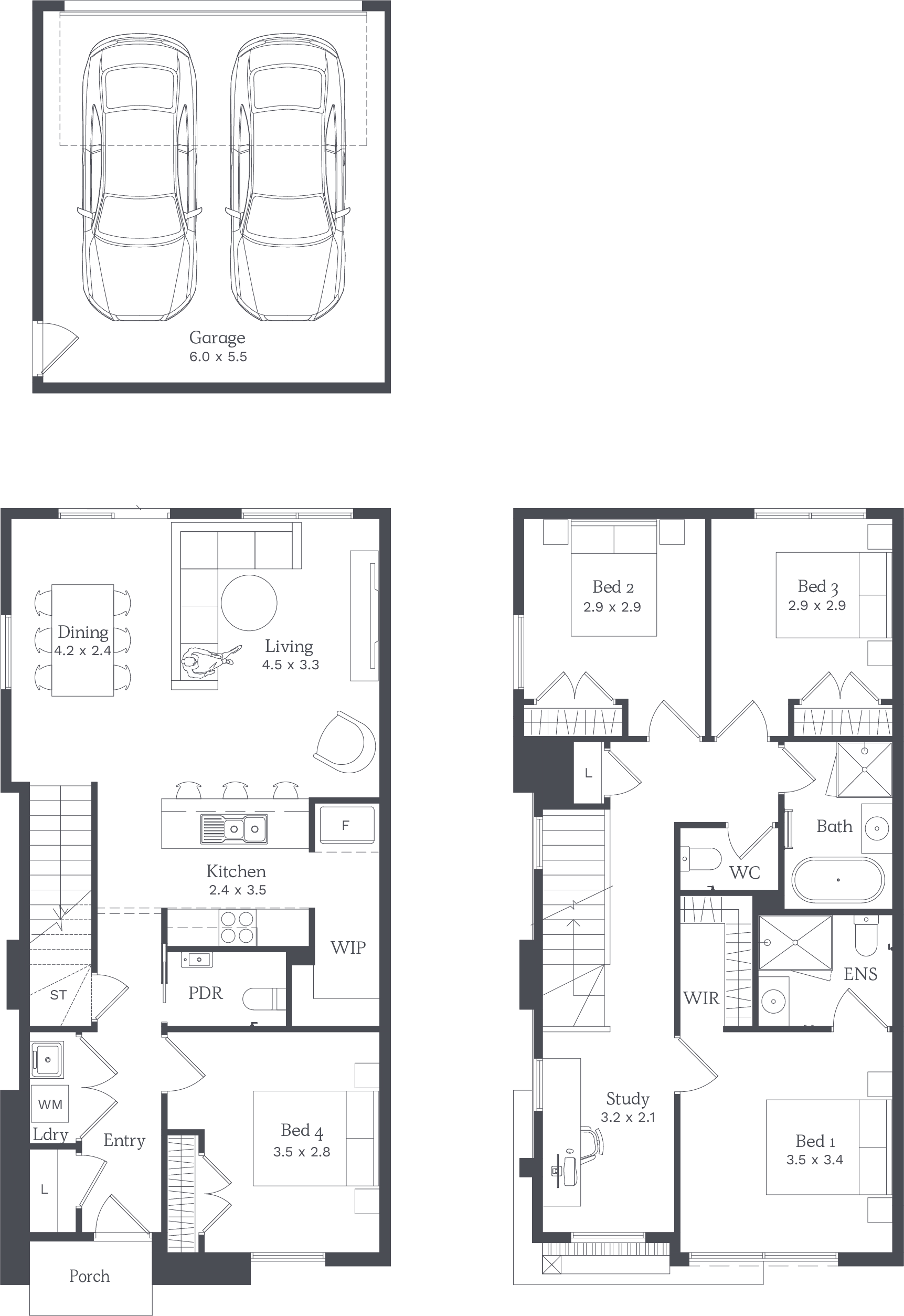 4 Bed Floor Plan