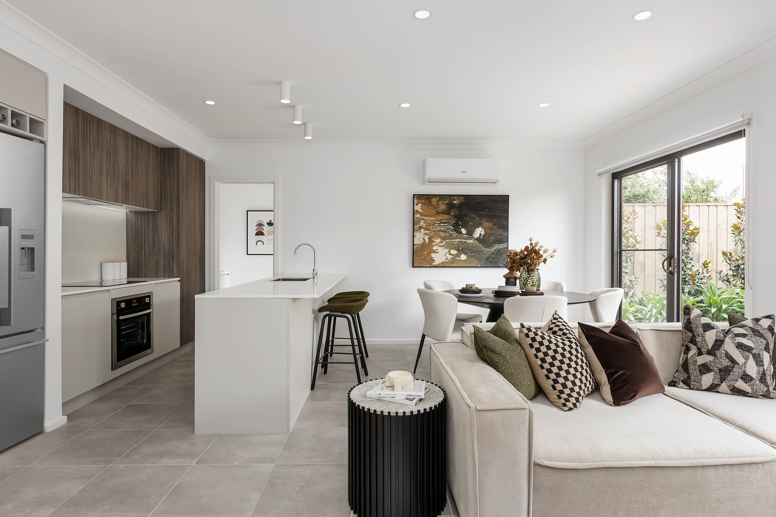 modern kitchen display homes by nostra