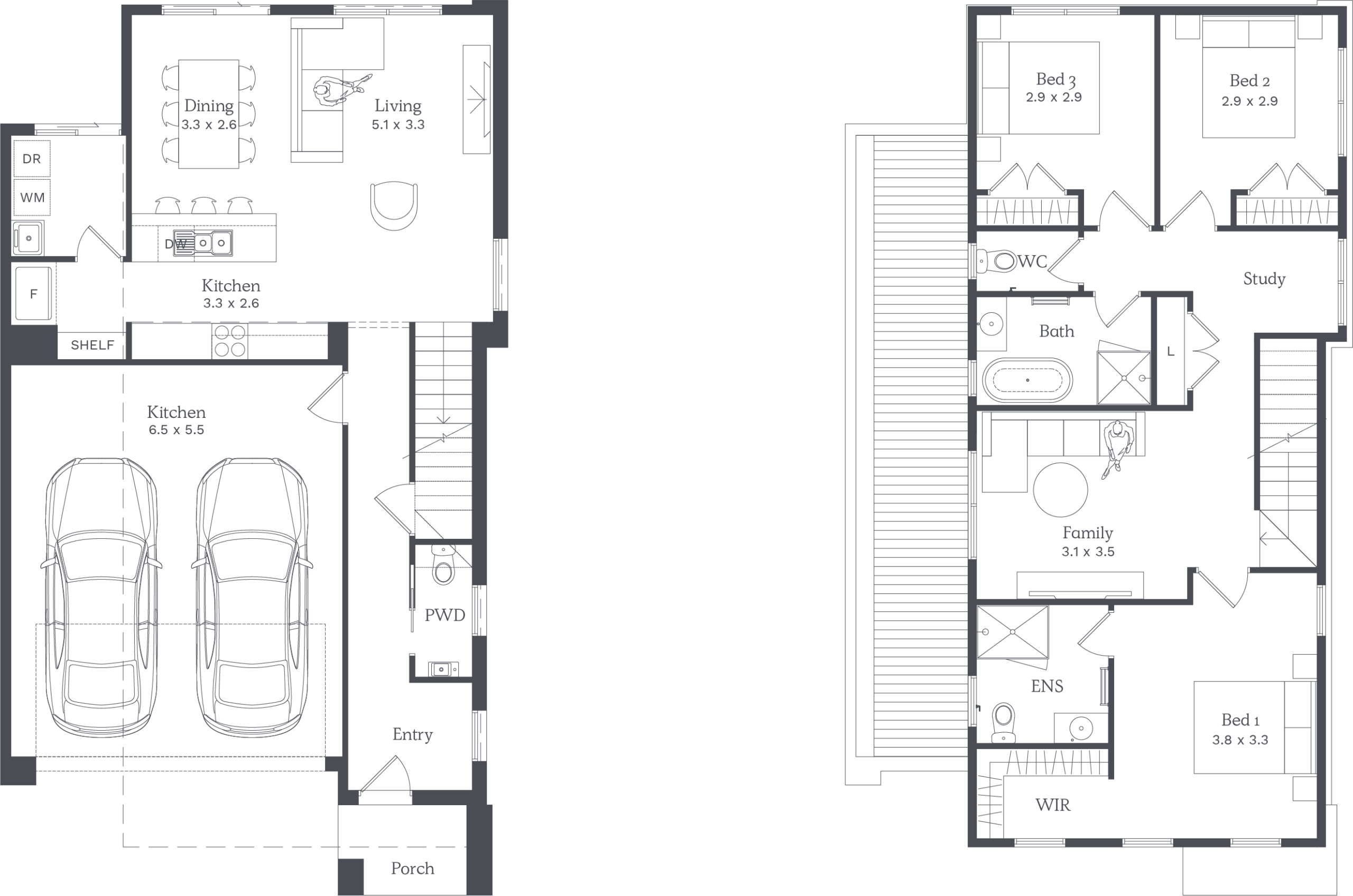 3 bed Floor Plan