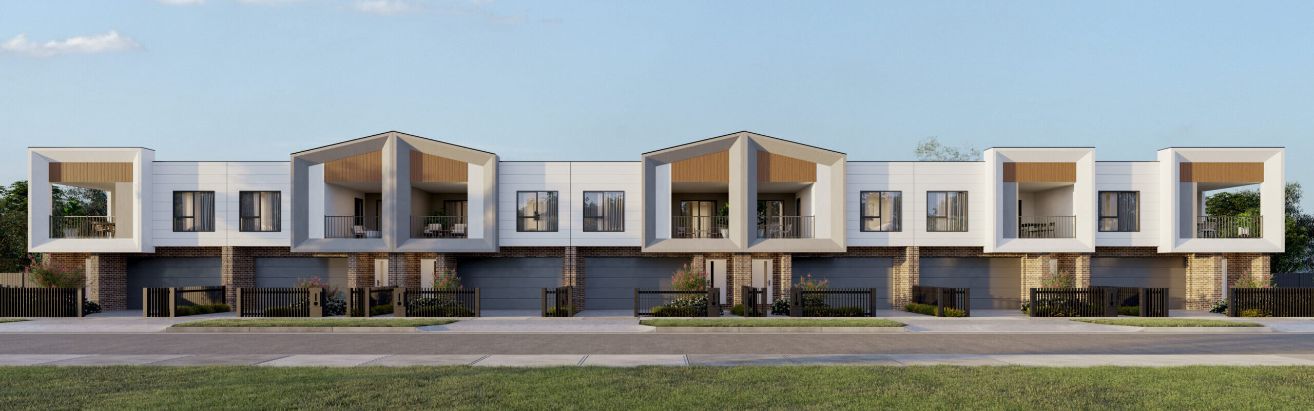 Double-storey Protea townhouses at Kingsfield S26 R1 in Sunbury