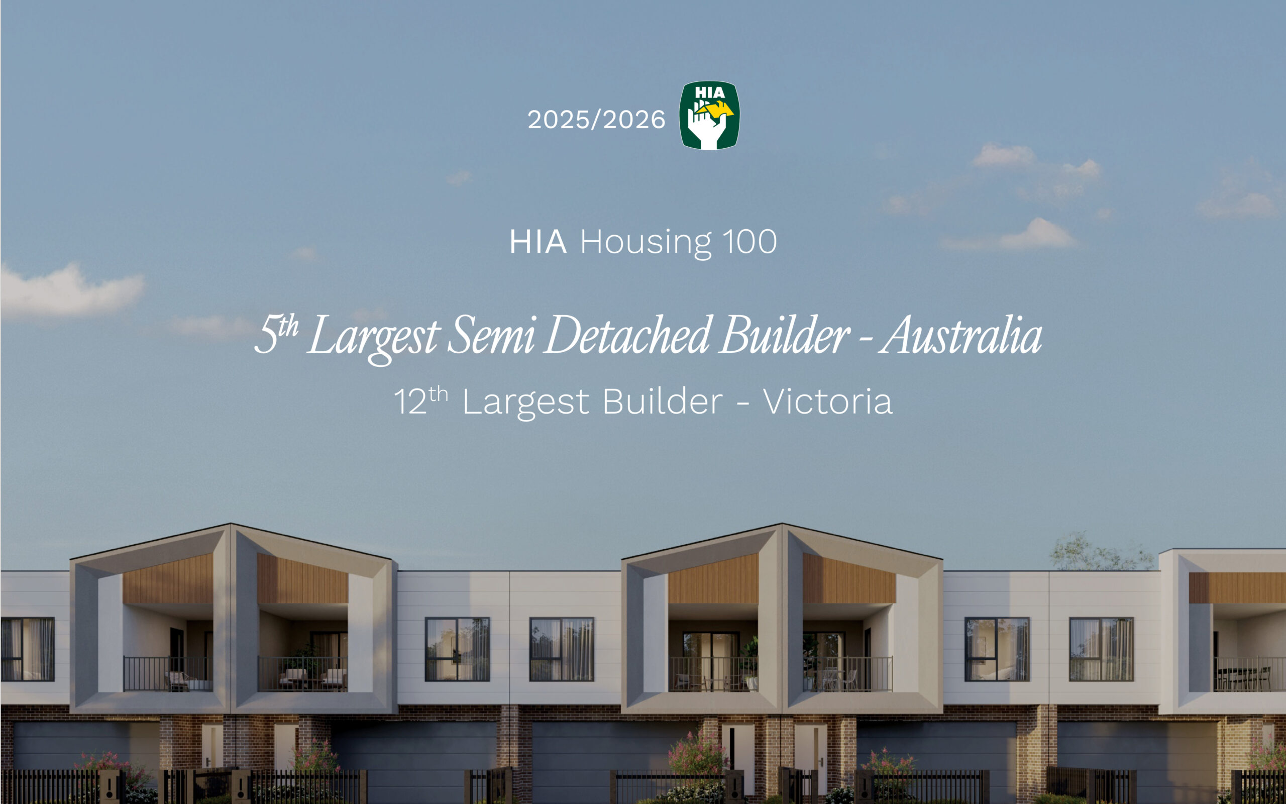 Nostra named 5th Largest Semi Detached Builder in Australia